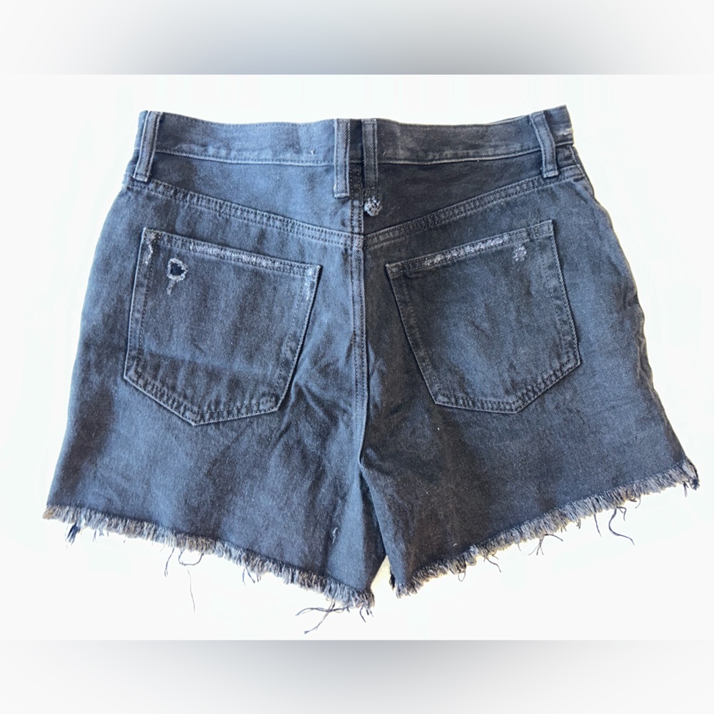 Free People Charcoal Denim Shorts size 30 - Picture 2 of 3